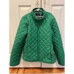 ralph lauren girls green quilted lightweight jacket size L12-14
